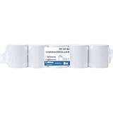 5 Stk. Premium Thermorollen 80mm x 80mm x 12mm – Thermopapier Bonrollen (80 80 12) - Kassenrollen zertifiziert für Kassen-Drucker wie Epson, IBM, Metapace uvm.