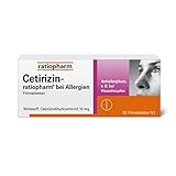 Cetirizin-ratiopharm bei Allergien: Linderung für die Allergie - Antiallergikum gegen Heuschnupfen, Pollenallergie und Nesselsucht, 20 Tabletten