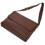 KICHOUSE Schultertasche Mode Crossbody Tasche Herren Umhängetasche Männer Aktentasche Mann Aktentasche Aktentaschen für Herren koffer gross Herren-Umhängetasche Ledertasche Mann Light Brown