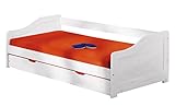 Inter Link Leonie Funktionsbett Bett Bed Kinderbett Kids Bett Einzelbett Bio Echt Holz Weiss lackiert