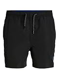 JACK & JONES Herren Badehose Badeshort JPSTFIJI JJSWIM SOLID S M L XL XXL, Größe:L, Farbe:Black SOLID 12225961