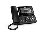 Snom D812 IP Telefon Festnetz mit 5' Farbdisplay - Bürotelefon mit 8 programmierbaren Tasten, USB-Anschluss, und antibakteriellem Gehäuse für effiziente Kommunikation