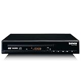 Lenco DVD-120 DVD-Player - HDMI und SCART Anschluss - USB Wiedergabe - MP3,MPG,MPEG4,AVI - Audio und Video Out - Fernbedienung -Schwarz, DVD-120BK, Kompakt