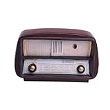 VOSAREA Vintage Dekoration Vintage Radio Skulptur Modell Retro Altes Kunsthandwerk Ornamente Antikes Radio Modell Display Sammlerfigur Vintage Desktop Dekoration Retro Radio