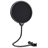 YOTTO Mikrofon Popschutz Mic Windschutz Schaum Windschutzscheibe Pop Filter für Blue Yeti, MXL, Audio Technica und andere Mikrofone