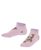 FALKE Unisex Kinder Koala Friends K SN Baumwolle kurz Gemustert 1 Paar Sneakersocken, Rosa (Thulit 8663), 31-34