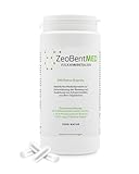 ZeoBent MED 200 Detox-Kapseln, Medizinprodukt, hochdosiert, hochwirksam ultrafein 9µm, Apothekenqualität, Entgiftung von Schwermetallen, 100% Zeolith-Klinoptilolith, Zeolith Bentonit