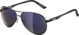 ALPINA A 107 - Verspiegelte und Bruchsichere Sonnenbrille Mit 100% UV-Schutz Für Erwachsene, black matt, One Size