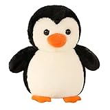 EXQULEG Pinguin Kissen Plüschtier Pinguin Stofftier Kuscheltier Cartoon Pinguin Kissen Geschenk Unisex Kuscheltier (30cm)