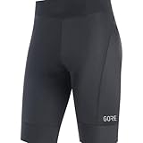 GORE WEAR C3 Kurze Damen Fahrradhose mit Sitzpolster, schwarz (black), 40