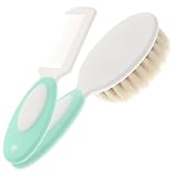 BESTonZON 1 Satz Wollkamm hairbrush haarbürsten Hair brush tragehilfe Naturhaarbürste vibrierende Stubenwagen für Babys werkzeug Babybürste und Kamm Babyhaarbürste Polypropylen Blue