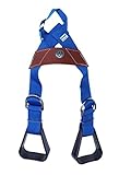 CHALLENGER 5158CO603 Reitsattel, Nylon, verstellbar, für Kinder, Westernblau