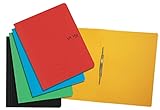 VON Leitz 5er Pack Schnellhefter A4, 100 % Recycling-Karton, Mit Heftmechanik, Für 250 Blatt, Für Schule, Studium & Haushalt, Softcover-Mappe, Mehrfarbig, 30161099