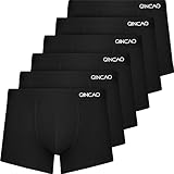 QINCAO Boxershorts Herren 6er Pack Ohne Kratzenden Zettel Männer Unterwäsche Baumwolle(L)