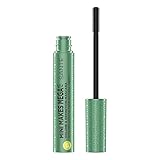 SANTE Naturkosmetik Wimperntusche flexibler Gummi Bürste, Mascara für verlängerte und voluminöse Wimpern, Mit Pro-Keratin gegen Haarbruch, Mini Makes Mega Mascara,1 x 8 ml,Nr. 1 - black