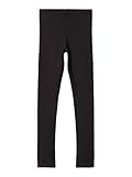 NAME IT Mädchen Basic-Leggins Bio-Baumwolle schwarz 128