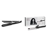 BaByliss Sleek Control Wide Glätteisen mit Ionen-Technologie und extra langen & breiten Platten mit Turmalin-Keramik Beschichtung und Kammaufsatz ST397E & 19mm Lockenstab