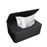 Feuchttüchter Box, Feuchtes Toilettenpapier Box, Feuchttücher Box Baby, Taschentuchspender Serviettenbox mit Deckel, Kunststoff Aufbewahrungsbox Feuchttücher Spender für Zuhause und Büro