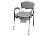 Drive Medical Toilettenstuhl TS 130, schwarz-silber