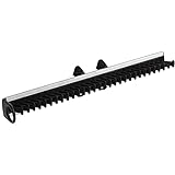 SOTECH Krawattenhalter Gürtelhalter ausziehbar Silber/schwarz, Krawattenauszug Links und rechts verwendbar, BxTxH=450x78x81 mm