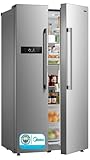 Midea MERS530FGF02G Side-by-Side Kühl-/Gefrierkombination/177,5 cm hoch/No Frost/Twin Control/Schnellkühl-/gefrierfunktion Energieklasse F / Front Inox