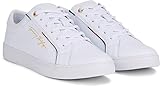 Tommy Hilfiger Damen Cupsole Sneaker Tommy Signature Schuhe, Weiß (White), 40 EU