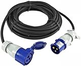 CEE Verlängerungskabel 10Meter IP44 Stecker Kupplung mit Schutzdeckel 230V I H07RNF 3G2,5 I IP44 I I Für Wohnwagen Camping Caravan Wohnmobil