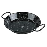 LACOR - 60184 - Paella-Pfanne, Mini-Paellapfanne, ideal zum Präsentieren, Servieren und Kochen, Abdeckung mit emailliertem Stahl, Durchmesser 24 cm