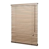 Ventanara® Holzjalousie 35mm Eiche Holz Jalousie Jalousette Echtholz 160 x 160 cm