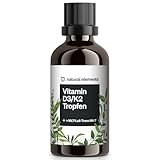 Vitamin D3 + K2 Tropfen 50ml - Premium: 99,7+% All-Trans (K2VITAL® von Kappa) + hoch bioverfügbares Vitamin D3 - Laborgeprüft, hochdosiert, flüssig und in Deutschland produziert