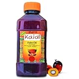 Kajal Palmöl 500ml - Hochwertiges rotes Palmöl aus Ghana, reich an Beta-Carotin - Ideal für Kochen und Backen - Natürliche Farbe, vegan & frei von Zusatzstoffen - Nachhaltig gewonnen