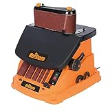 Triton 977604 Oszillierender Spindel-und Bandschleifer, 450 W TSPST450, orange (UK Stecker und Version)