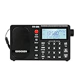 QODOSEN DX-286 Tragbares Radio, mit TEF6686 Automobil-Chip, LW, AM, FM, Kurzwelle, Datensystem (RBDS/RDS), Antennendämpfer, Antennenschalter, AMP-Schalter, 1000 Voreinstellungen, Tonschalter,