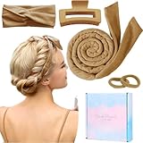 Neu Lockenwickler Locken Ohne Hitze,Heatless Curls Band Samt über Nacht mit Haarnadel Rutschfest DIY Hair Curler no Hea Set Haarband Wave Formers für Mittleres Langes Haar