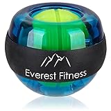 EVEREST FITNESS Powerball Handtrainer - Gyroball Handgelenk Trainer - Gyro Ball mit Griff - Gyrotwister - Power Ball Hand Trainingsgerät - Powerball zum Training der Hand - Grün