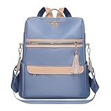 Rucksack Diebstahlschutz Reise Rucksack Damen Elegant Leicht Rucksack College Lycee Mädchen Große Kapazität Rucksack Mädchen Elegant Schulranzen Mädchen Rucksack Kabine Rucksack, blau, One size