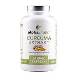 Curcuma Extrakt Kapseln hochdosiert (95% Extrakt) - mit Curcuma Pulver & Piperin - Curcumin EINER Kapsel entspricht ca. 10.000 mg Kurkuma