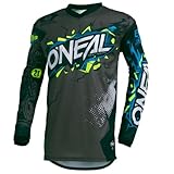 O'NEAL Unisex Kinder Mountainbike Jersey Langarm-Shirt, Grau, S