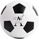 Personalisierter Fußball, personalisierter Fußball-Trainingsball, Größe 4, geeignet für Jugendliche und Erwachsene, kann mit Namentext gestaltet werden, gutes Geschenk