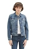 TOM TAILOR Damen Basic Jeansjacke, 10120 - Used Dark Stone Blue Denim, XXL