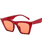 SHOBDW Mode Damen Damen übergroße Sonnenbrille Vintage Retro Cat Eye Sonnenbrille Brillen Herren