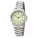 REGENT Titanuhr Unisex mit Gliederarmband 36 mm Analog 10 ATM Saphirglas 1969.90.97