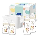 MAM Feel Good Glass Bottle Set mit Korb 5tlg. uni