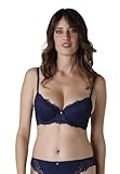 LOVABLE Damen Balconcino Imbottito Striped Lace BH, dunkelblau, 36 / B