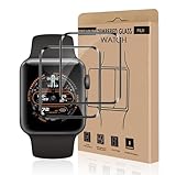 Carantee 2 Stück Schutzfolie für Panzerglas für Apple Watch Series 4/5/6/se (44mm), Bruchsicher, Hohe Auflösung Schutzglas, Keine Blasen, Sensitive Touch, Frei von Staub Apple Watch 44mm Displayschutz