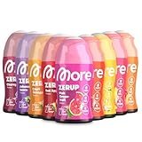 MORE Zerup, mixed 9er Bundle, 9 x 65 ml, verschiedene Sorten, für bis zu 72 l Fertiggetränk, zuckerfreier Sirup mit echten Fruchtextrakten, vegan, zero Kalorien - made in Germany