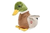 Uni-Toys - Ente mit Stimme - 16 cm (Länge) - Vogel - Plüschtier, Kuscheltier, V-00385, Mehrfarbig