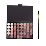 Lidschatten Make-up mit 40 Farben Eyeshadow Matt Schimmernde - Make Up Hohe Farbwiedergabe Schminke Für Urlaubs Alltags Make Up (B, One Size)