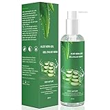 Aloe Vera Gel 100 Bio für Gesicht, Haare und Körper, natürliche, beruhigende und pflegende Feuchtigkeitscreme, ideal für trockene, beanspruchte Haut & Sonnenbrand, 250 ml