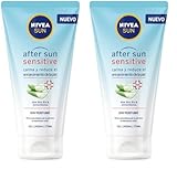 NIVEA SUN After Sun Sensitive Gel-Crema (1 x 175 ml), crema calmante con aloe vera, crema hidratante para piel sensible y con alergia al sol (Packung mit 2)